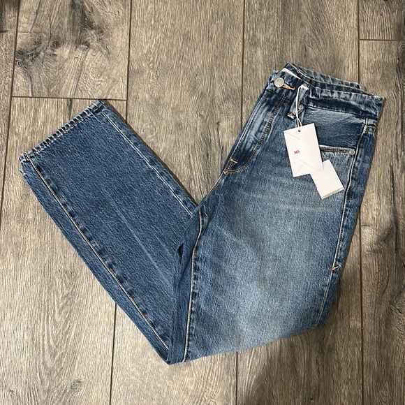 NEW • Good American • Womens Good Vintage Jeans In Blue485 Straight Leg High 26 - Picture 2 of 5